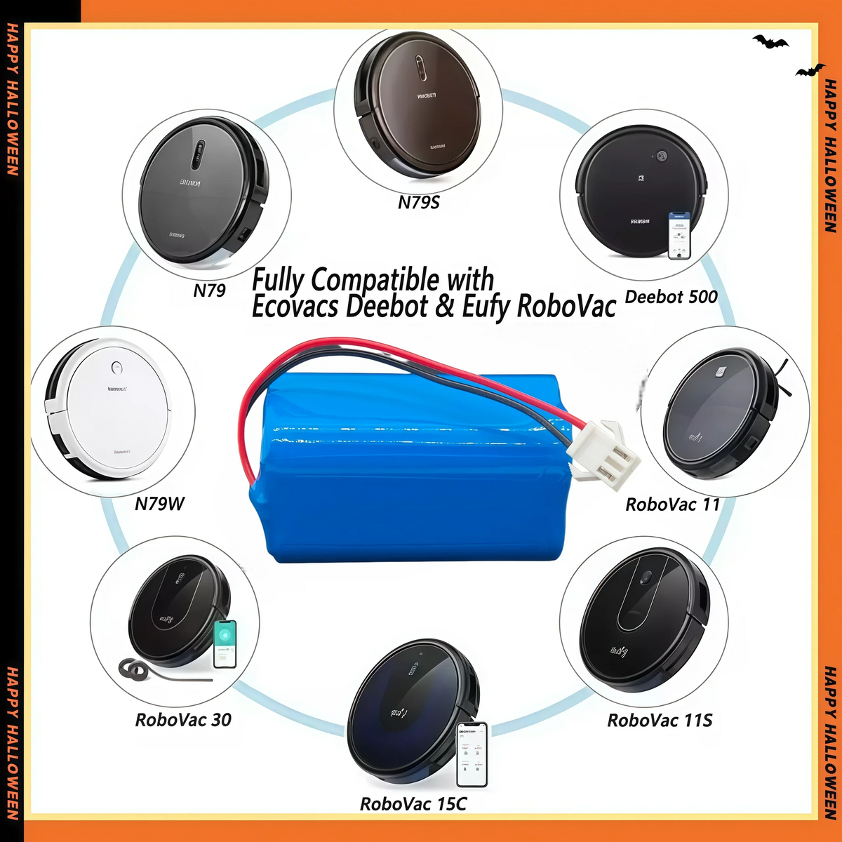 6800mah 14.4V Battery For eufy RoboVac 15C 15T 25C 30 30C 35
