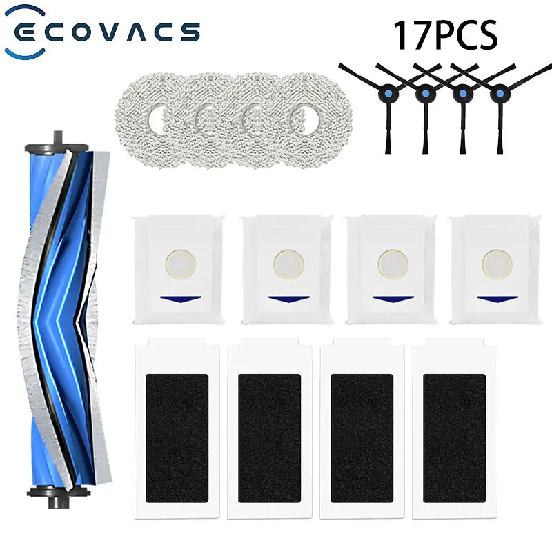 Fit For Ecovacs T30 Pro Omni / T30 OMNI YEEDI M12 ULTRA PLUS / M12 Pro+ Parts Main Roller Side Brush Filter Dust Bag Mop Cloth