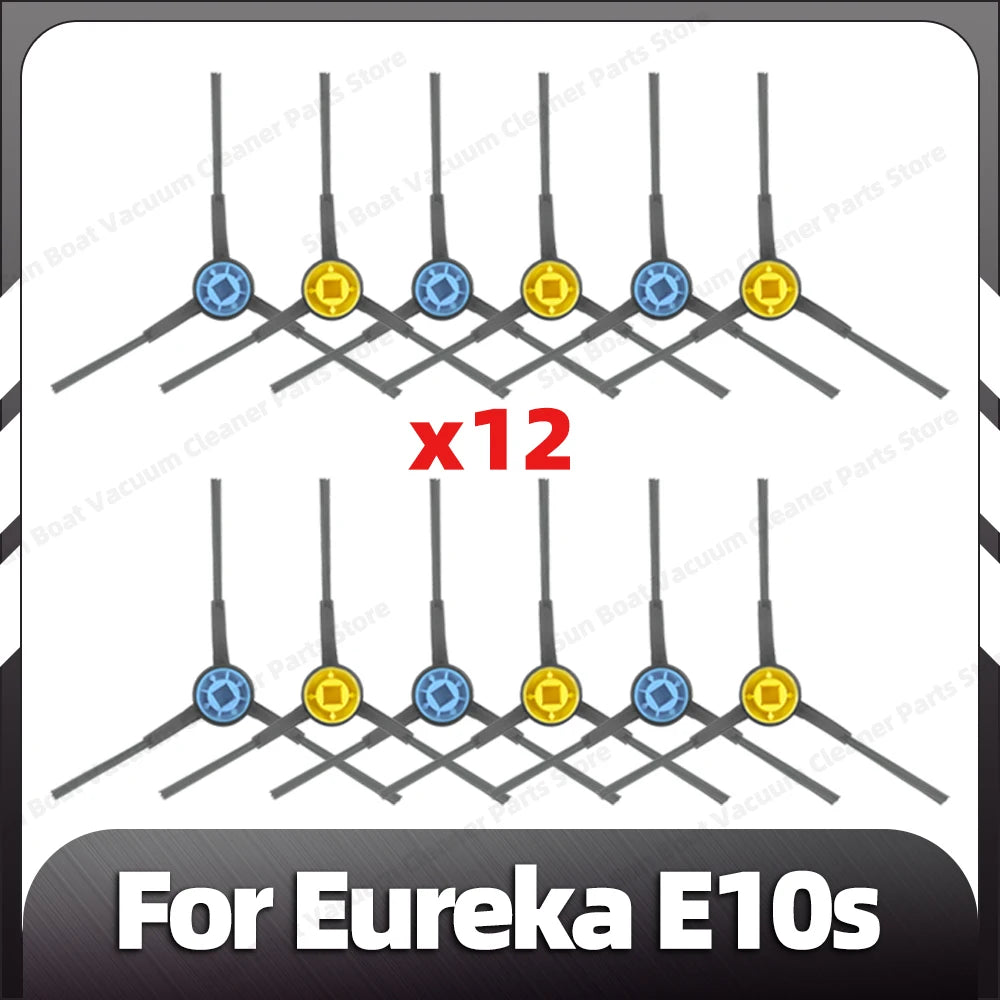 Compatible for Eureka E10s Robot Replacement Main Side Brush HEPA Filter Mop Pads Spare Parts Accessories