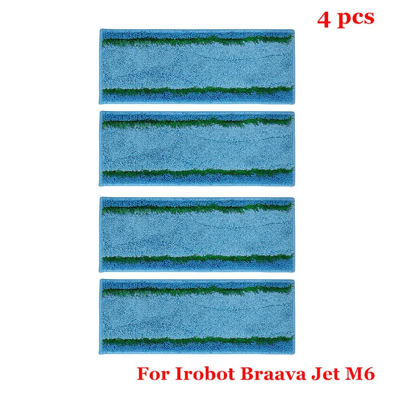 Detachable Mop Pads for IRobot Braava Jet M6 Series Robot Upgrade Reusable M6 Mop Pad Replacement Accessories Wet Mopping Pads