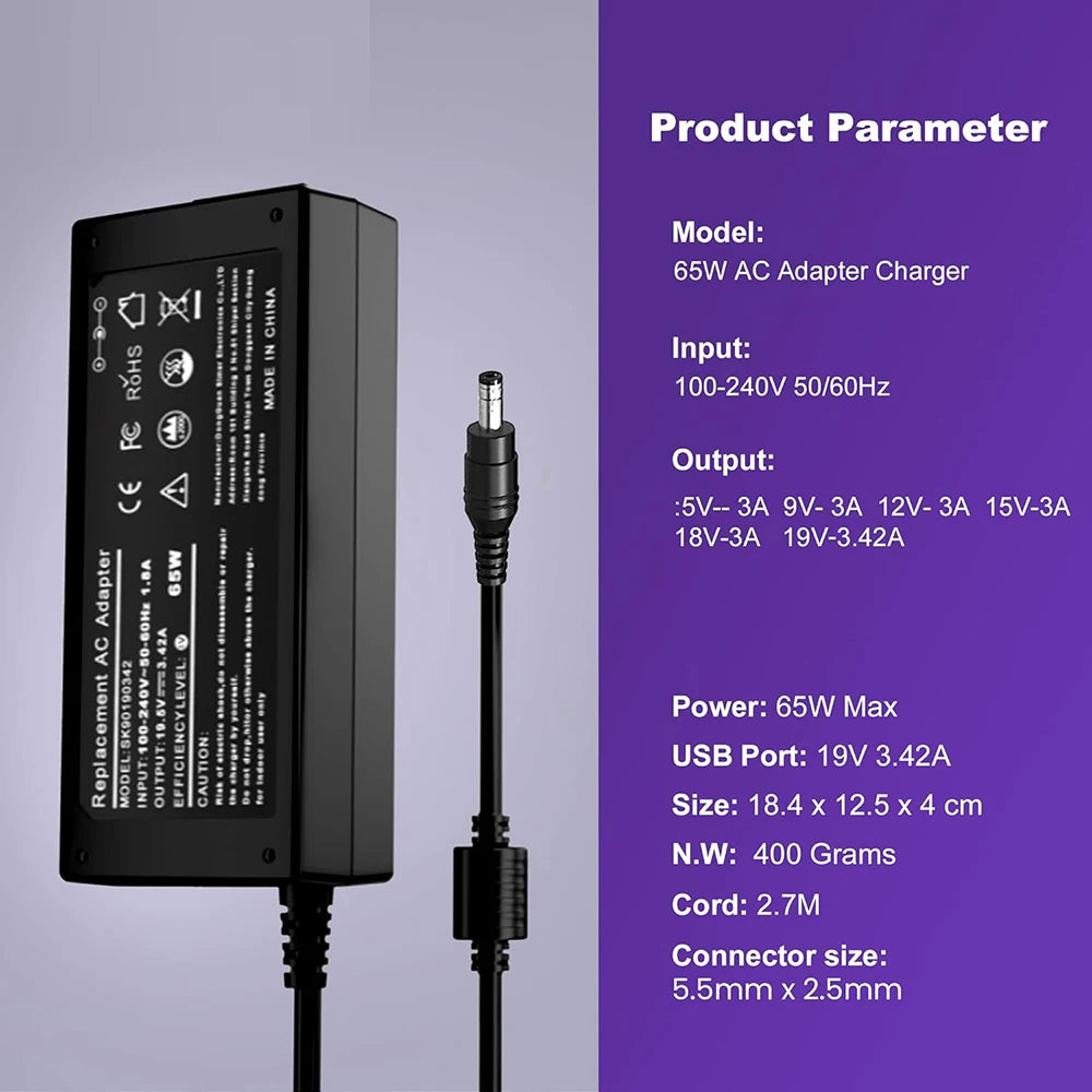 19V AC Adapter Fast Charger for Harman Kardon Onyx Studio 8 