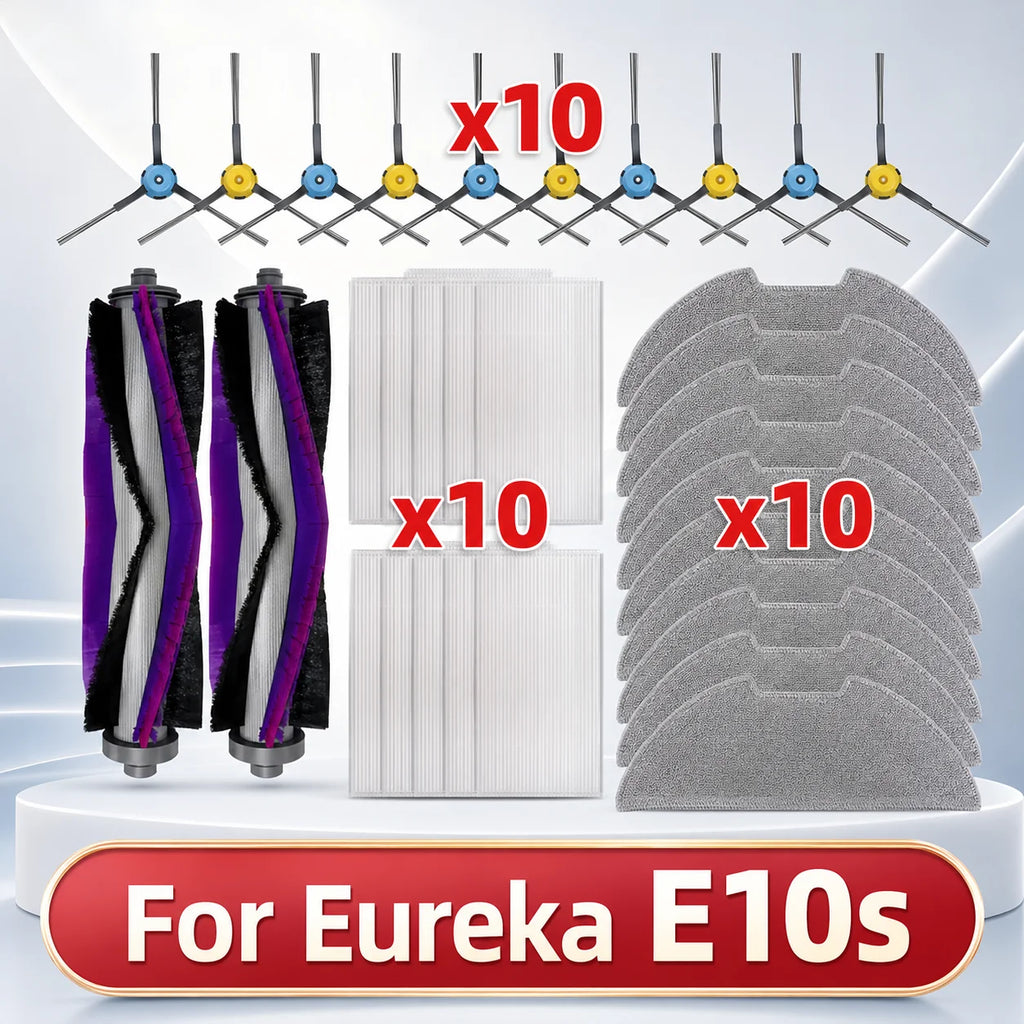 Compatible for Eureka E10s Robot Replacement Main Side Brush