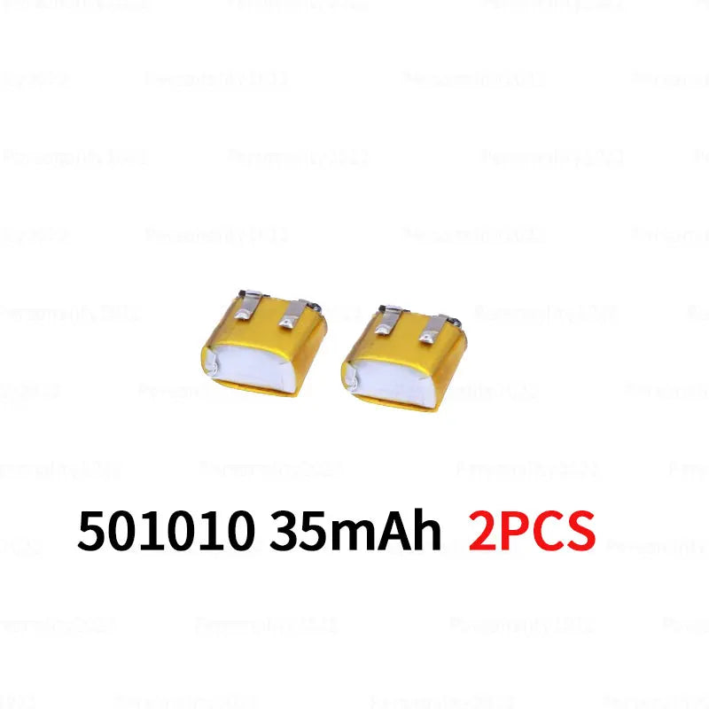 501010 Battery 3.7V 35mAh Lipo Rechargeable Polymer Lithium Batteries for Bluetooth Headset Mp3/mp4 Smart Watch GPS Li Po Cell