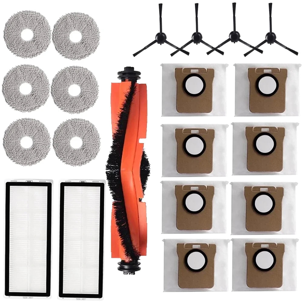 Dust Bag Mop Cloth Accessories For Xiaomi Robot Vacuum X20+/X10+/X20 Plus/X10 Plus Main Side Brush Hepa Filter Replacement Parts