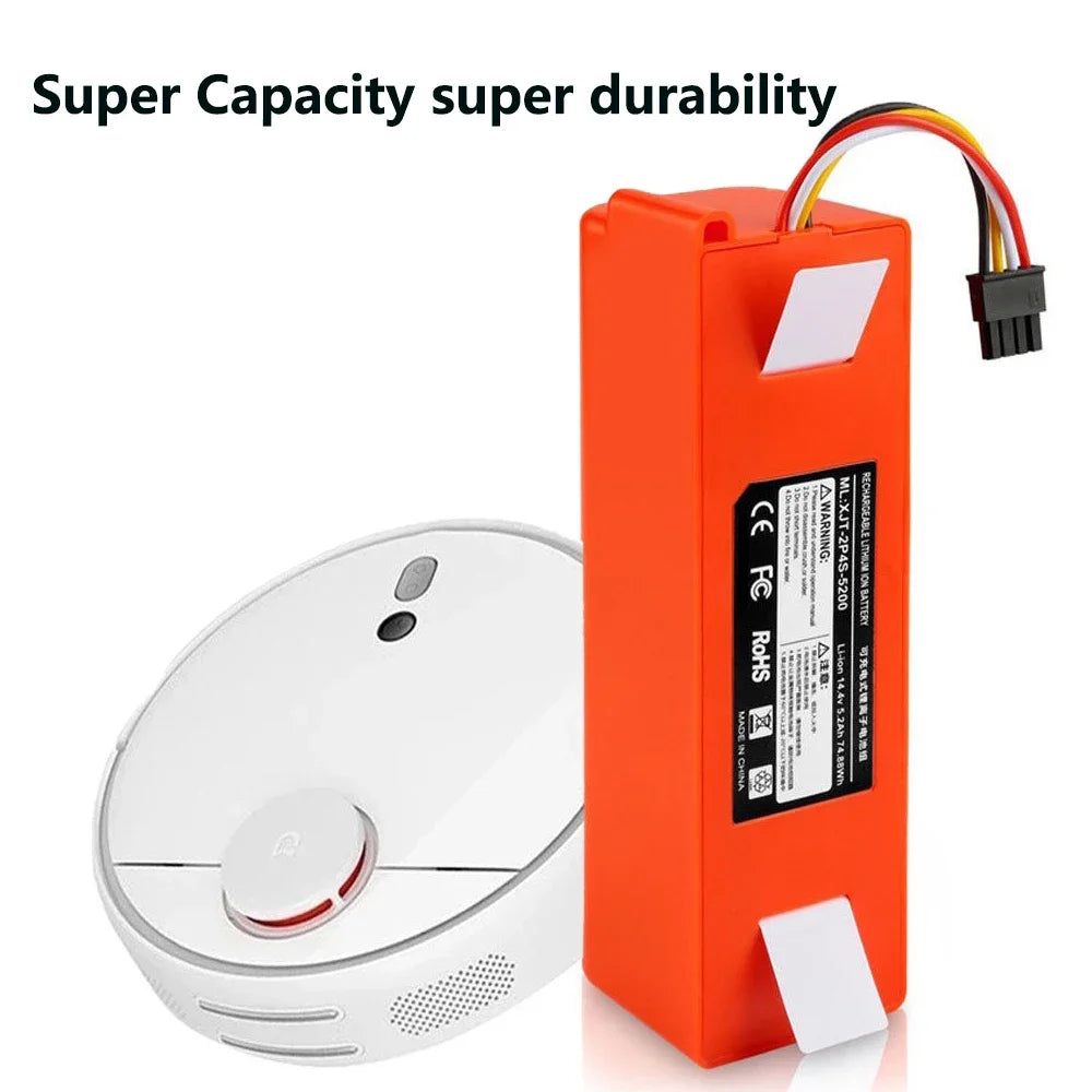 14.4V 12800mAh Replacement Battery For Roborock S6 S7 MaxV Q