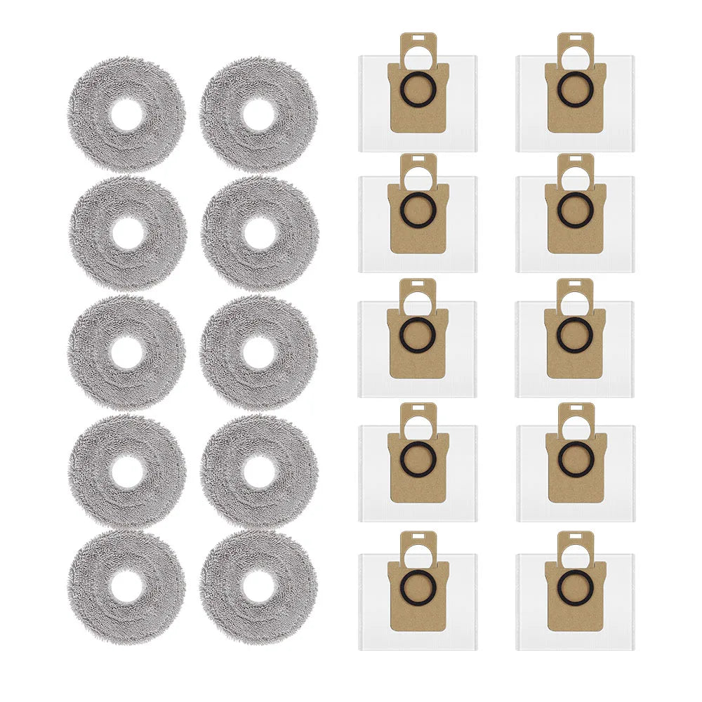 For Xiaomi Mijia 5C 5 5Pro OV31GL OV42CN OV21GL M30S Robot Vacuum Mop Cloths Dust Bag Accessories Washable Replacement Part
