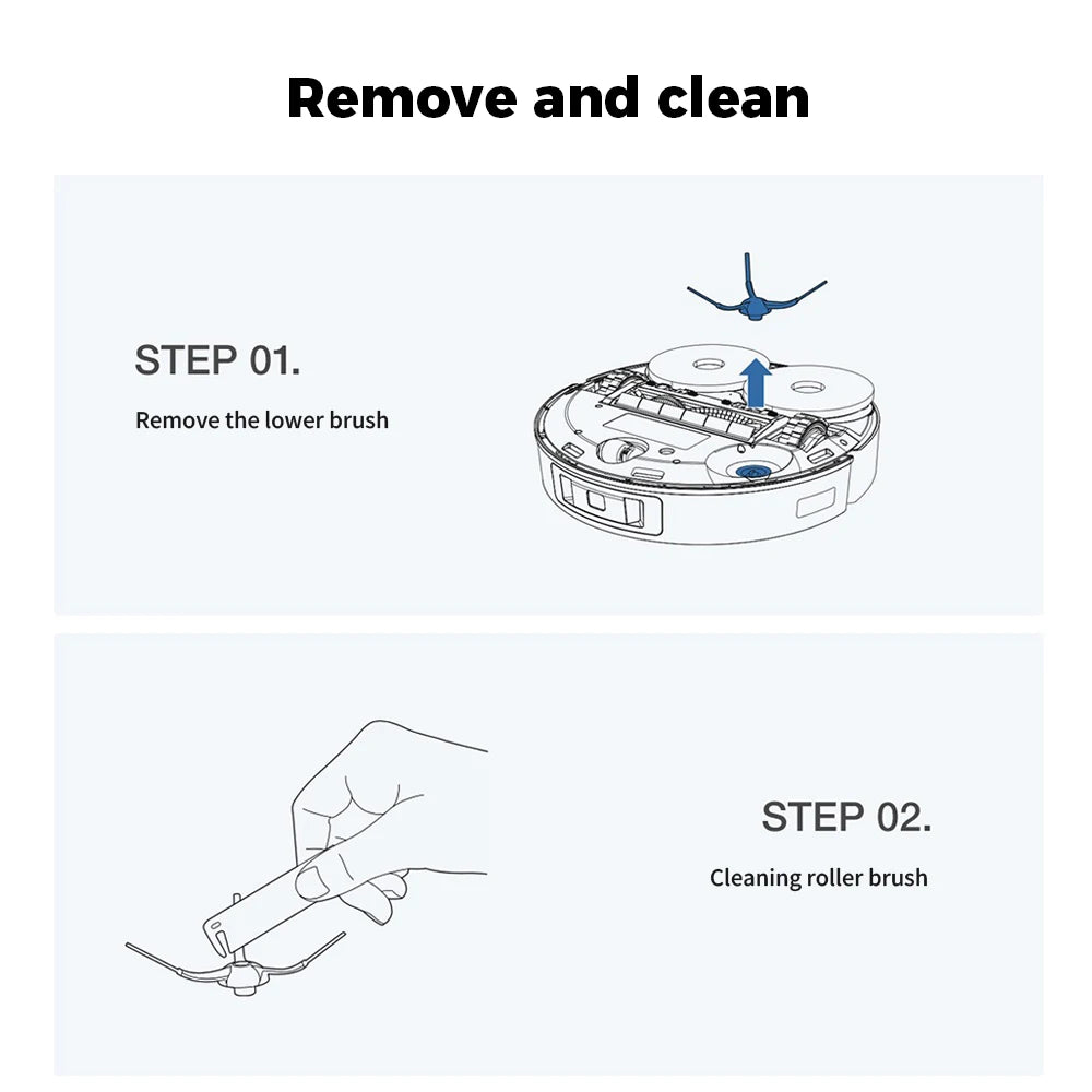 Anti-Scratch Side Brushes Parts For Ecovacs T5/T8/T8 Aivi//T