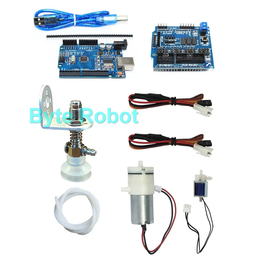 0.3/1/3/6/10/20kg Mechanical Arm Vacuum Pump Suction Cup with PWN Control Switch Sucker for Robot Arm for UNO R3 Programmable