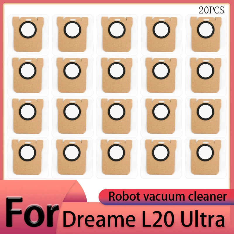 Dreame L20 Ultra Robot Vacuum Cleaner Accessories Main Brush Side Brush HEPA Filter Mop Cloths Dust Bag Spare Par