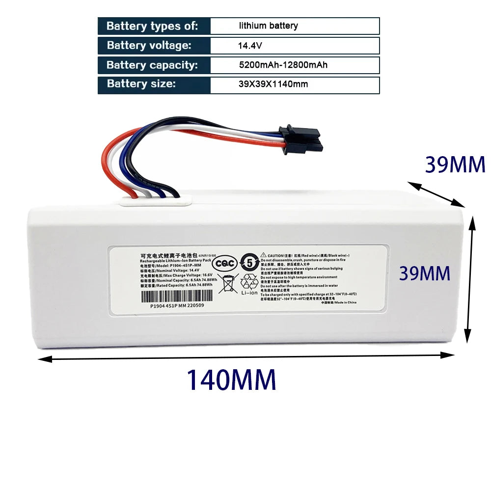 NEW 14.4V 12800mah P1904-4S1P-MM Battery For Xiaomi Mijia 1C