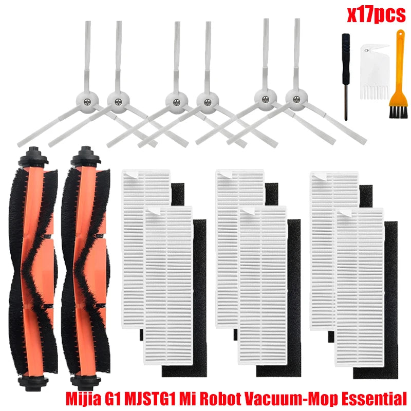 For Xiaomi Mijia G1 MJSTG1 Mi Robot Vacuum Mop Essential Vacuum Cleaner Side / Main Brush Cover Hepa Filter Mop Cloth Parts