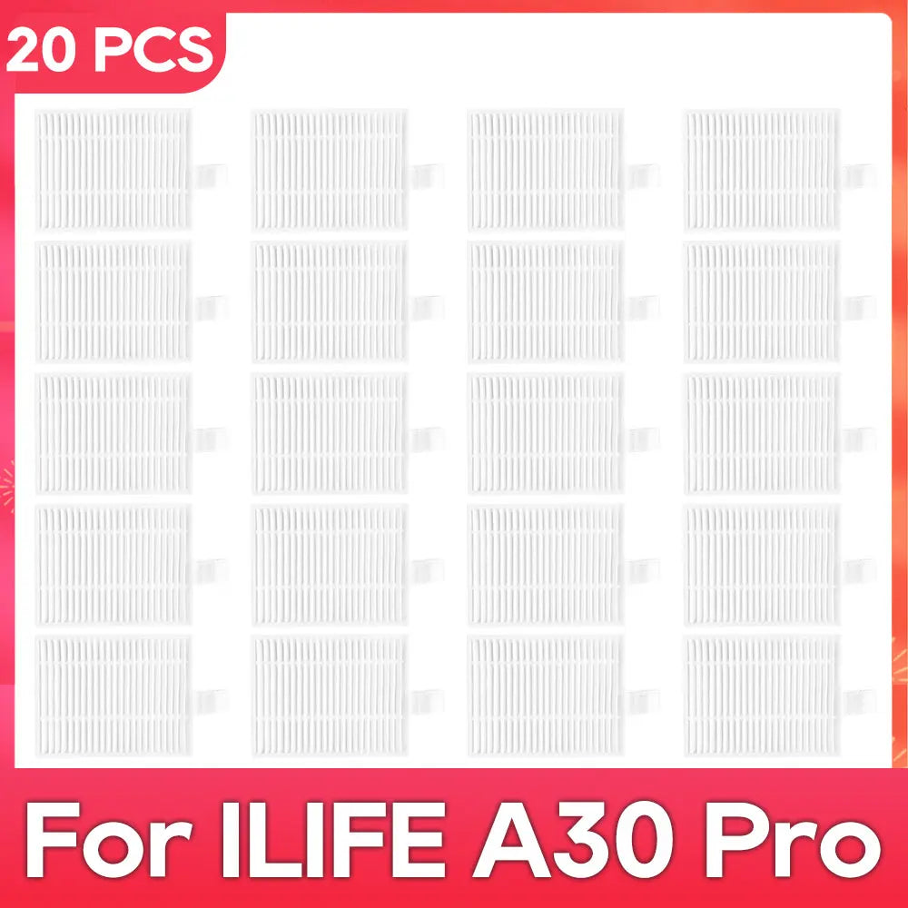 Fit For ( ILife A30 Pro ) Main Side Brush Filter Mop Dust Bag Parts Accessories Robot Vacuum Cleaner Kit