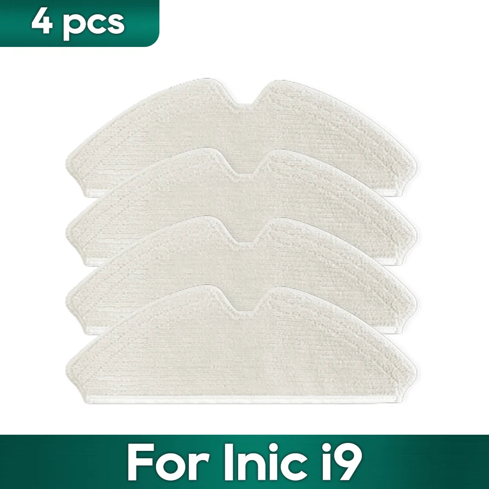 Compatible For Inic i9 아이닉 i9 Robot Vacuums Replacement Spare Parts Kit Accessories Main Side Brush Hepa Filter Mop Cloth Wipe