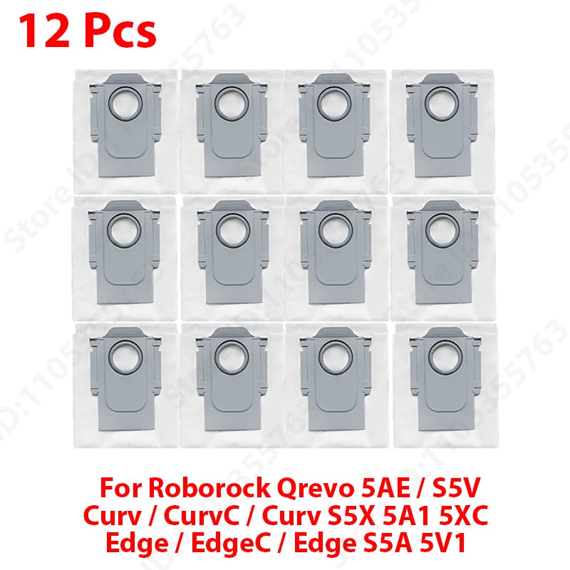 For ( Roborock Qrevo 5AE / S5V / Curv / CurvC / Curv S5X 5A1 5XC / Edge / EdgeC / Edge S5A 5V1 ) Parts Brush Filter Mop Bag