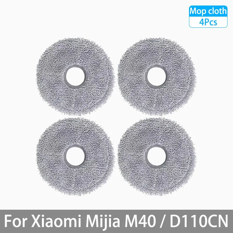 For XIAOMI MIJIA M40 D110CN OMNI Infinite Robot Replacement Parts Main Side Brush Hepa Filter Mop Cloth Dust Bag Accessories