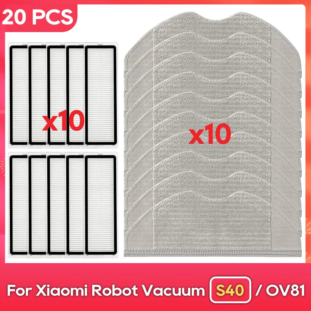 Fit For ( Xiaomi Robot Vacuum S40 / OV81 ) Accessories Main Side Brush Mop Filter Replacement Spare Parts