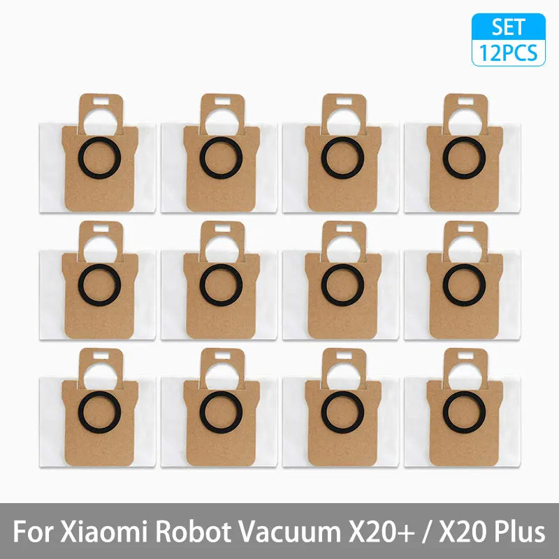 For Xiaomi Robot Vacuum X20+ / X20 Plus Parts Accessories Main Brush Side Brush Hepa Filter Mop Cloth Dust Bag Replacement Spare