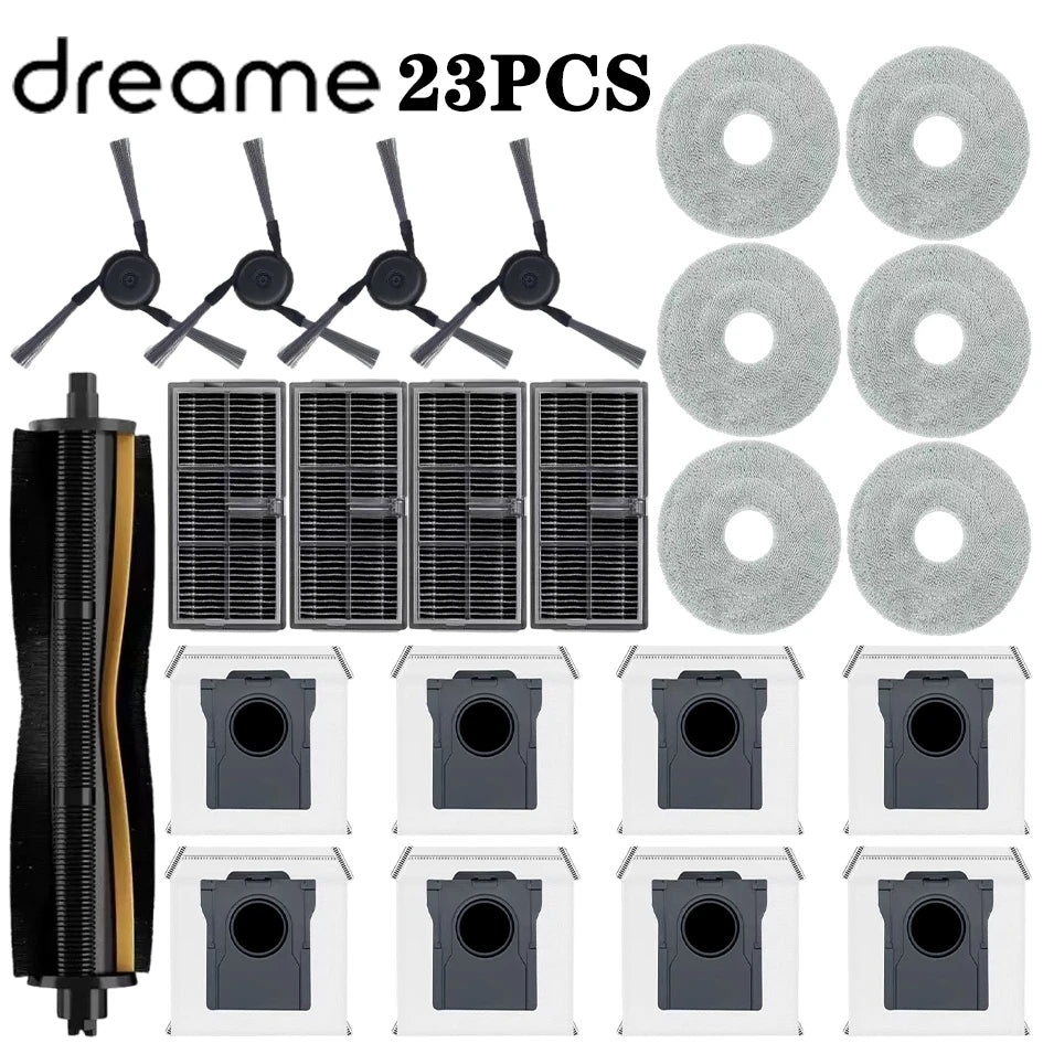 Dreame L40 Ultra/X40 Ultra/X40 Pro Robot Vacuum Cleaner Accessories Mop Dust Bag Main Brush Side Brush Hepa Filter Replacement