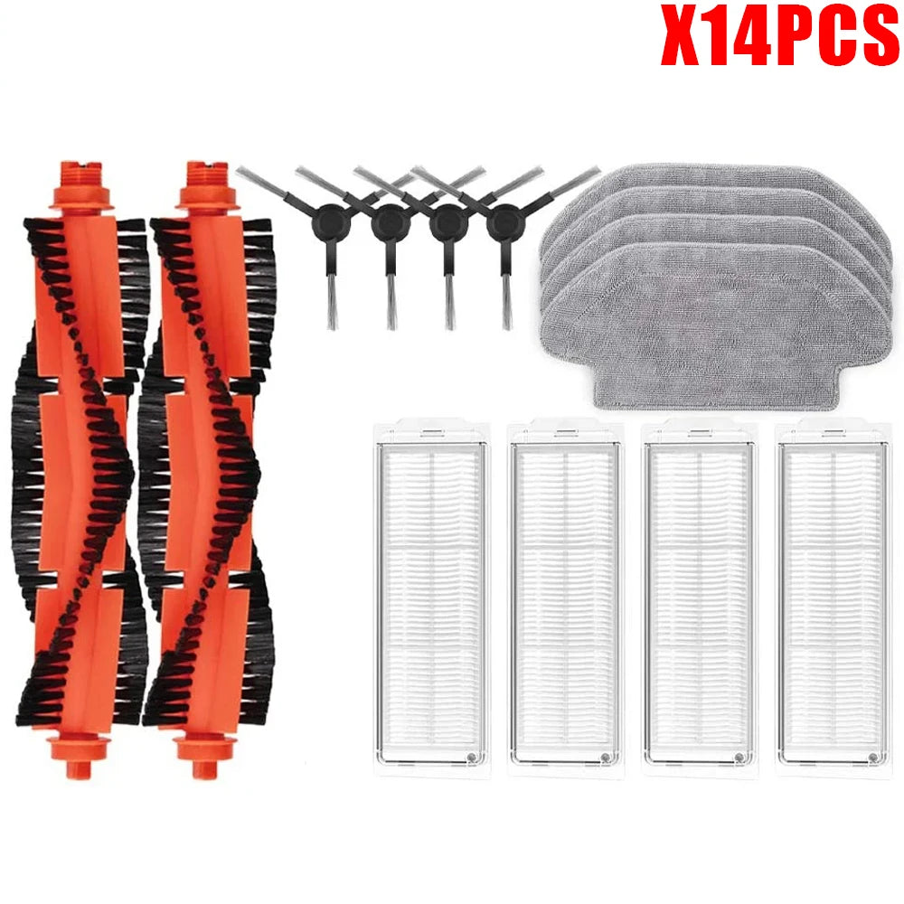 For Xiaomi Robot Vacuum S10 S12 T12 B106GL/Mop 2S XMSTJQR2S /3C B106CN Spare Parts Main Side Brush Filter Mop Replacement Parts