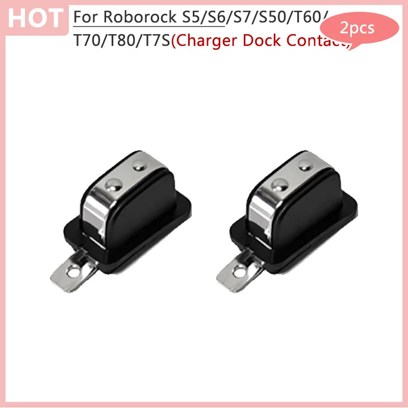 Replaceable Charger Dock Contact For Roborock S5 /S6 /S7 /S50 /T60 /T70 /T80 /T7S Vacuum Cleaner Charging Contacts Accessories