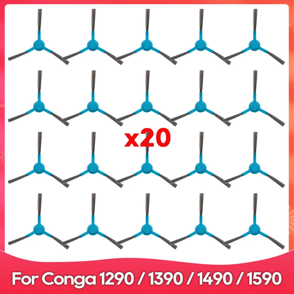 Fit For ( Conga 1290 / 1390 / 1490 / 1590 ) Hepa Filter Side Brush Robot Vacuums Spare Part Replacement Accessory
