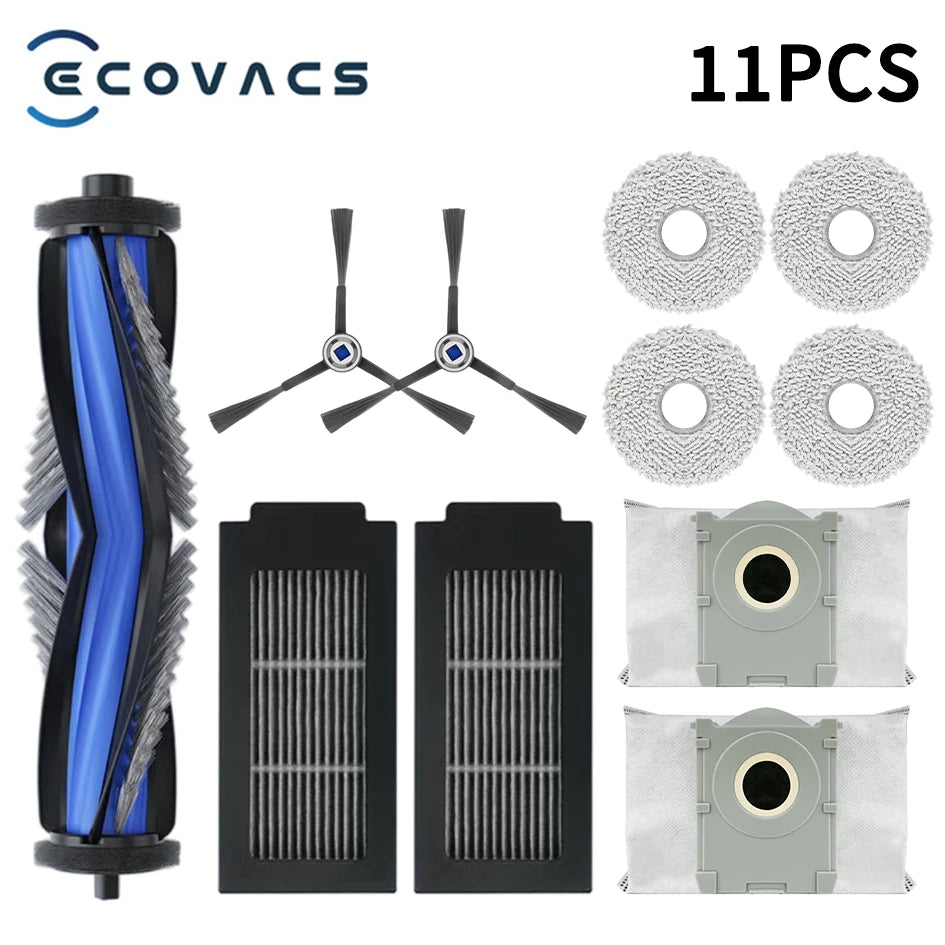 ECOVACS T50 PRO OMNI / T50 PRO OMNI GEN 2 Robot Vacuum Replacement Part Accessory Main Side Brush Hepa Filter Mop Dust Bag
