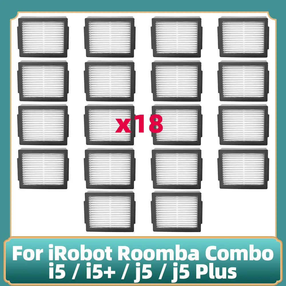 Compatible for IRobot Roomba Combo I5 / i5+ / J5 / j5+ Robot Vacuum Cleaner Main Side Brush HEPA Filter Accessories Parts