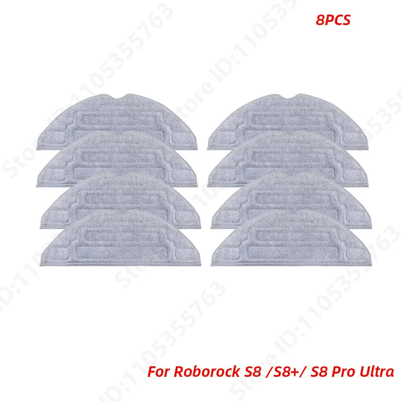 Roborock S8 Pro Ultra S8+ Robot Vacuum Cleaner Mop Choth Vacuum Bags Accessories Side Brush Filter Replaceable Spare Parts