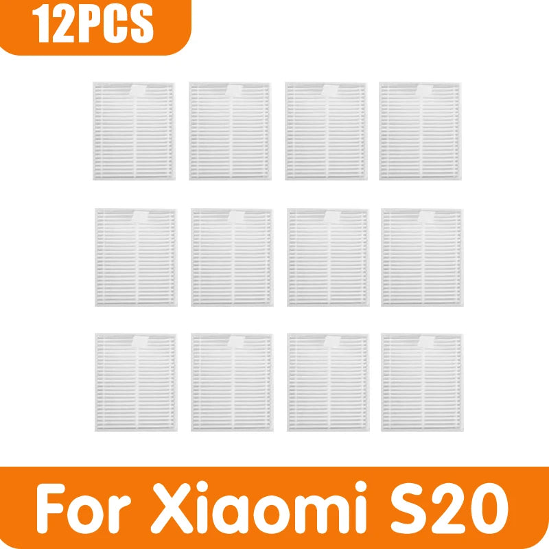 For Xiaomi Vacuum cleaner S20 / D106 E12 E10 B112 Accessories Replacement Main Side Brush Mop Cloth Filter Part