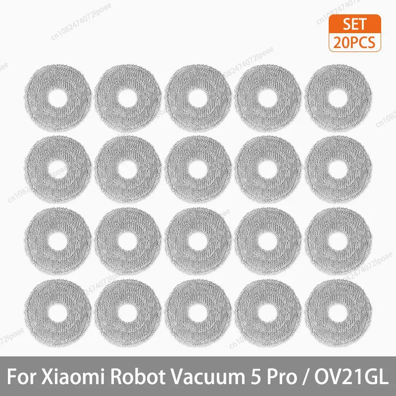 For Xiaomi Robot Vacuum 5 Pro / OV21GL Cleaner Accessories Main Brush Side Brush Hepa Filter Mop Cloth Dust Bag Parts Spare