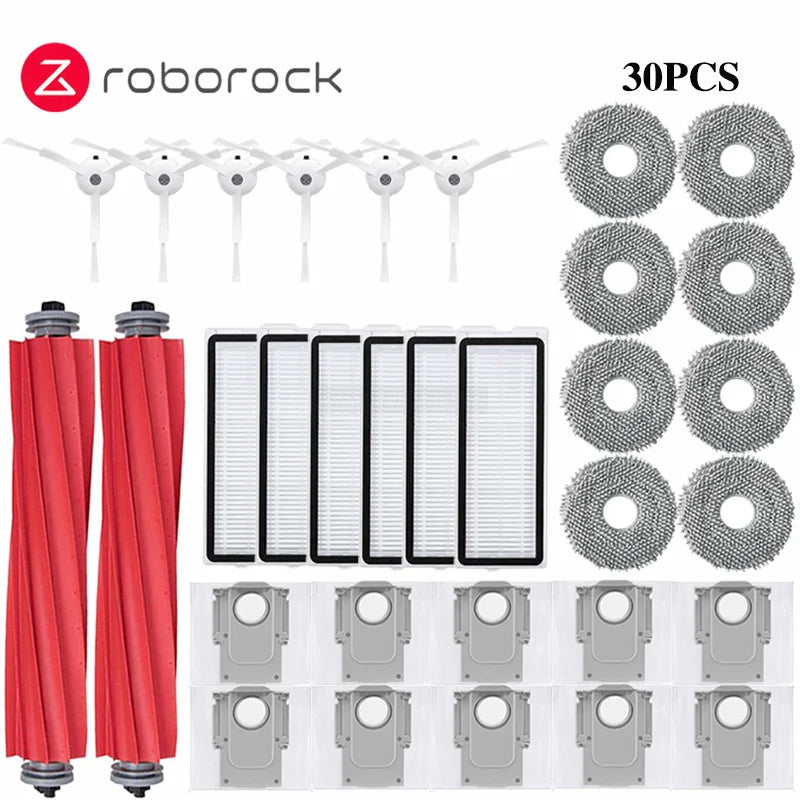 Roborock Q Revo MaxV/Q Revo S/Q Revo Pro Robot Vacuums Cleaner Accessory Dust Bag Main Side Brush HEPA Filter Mop Cloths Spare