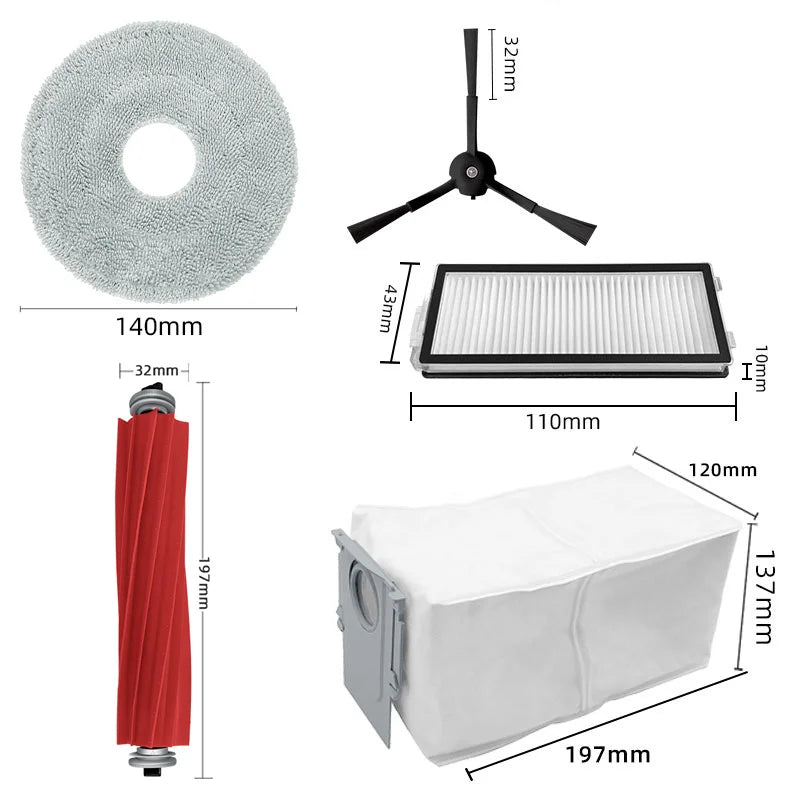 Accessories For Roborock Q Revo MaxV/Q Revo S/Q Revo Pro Vac