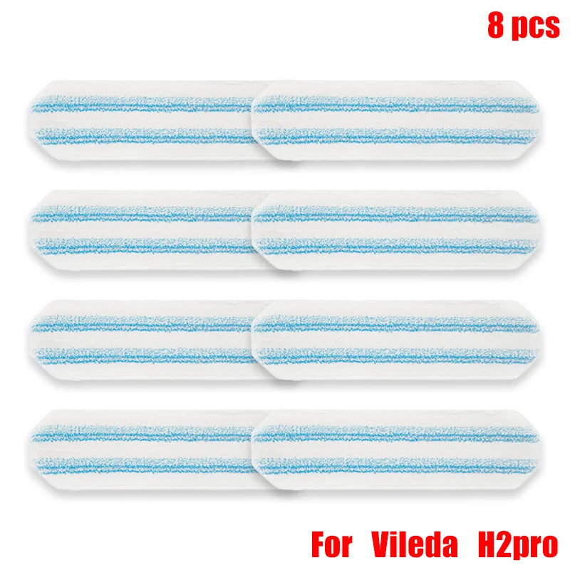 Fit For Vileda H2prO Robot Vacuum Cleaner Flat Mop Accessories 2pcs Replacement Mop Pad Rags Home Floor Cleaning Spare Parts
