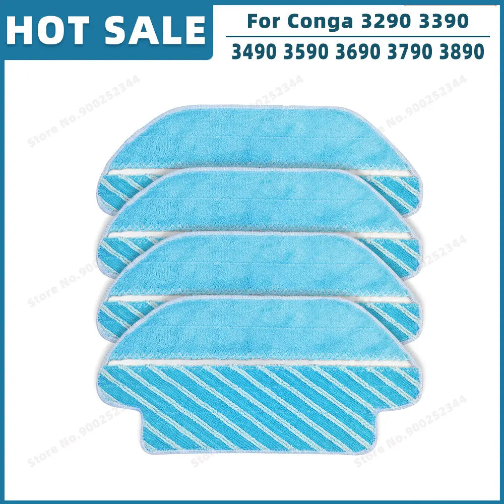 Compatible For Cecotec Conga 3290 3390 3490 3590 3690 3790 3890 Ultra Titanium Vital Parts Main Side brush Hepa Filter Mop Rag