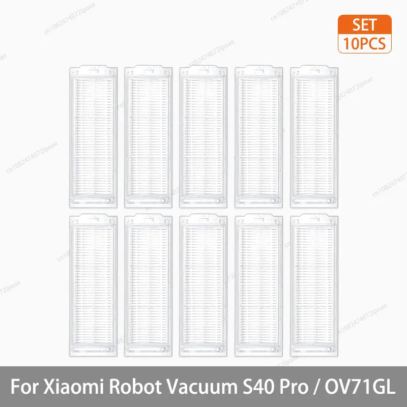 For Xiaomi S40 Pro / OV71GL Robot Vacuum Cleaner Parts Accessories Main Brush Side Brush Hepa Filter Mop Cloth Replacement Spare
