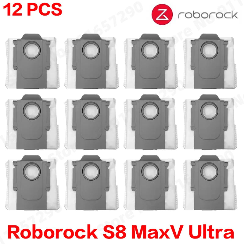 Roborock S8 MaxV Ultra Robot Vacuum Cleaner Accessories Mop Cloth Vacuum Bags Side Brush Filter Replaceable Spare Parts