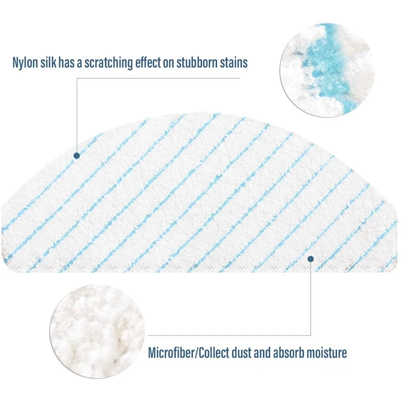 100 Pack Disposable Mop Pads for Ecovacs Deebot Ozmo T8 T8+ 
