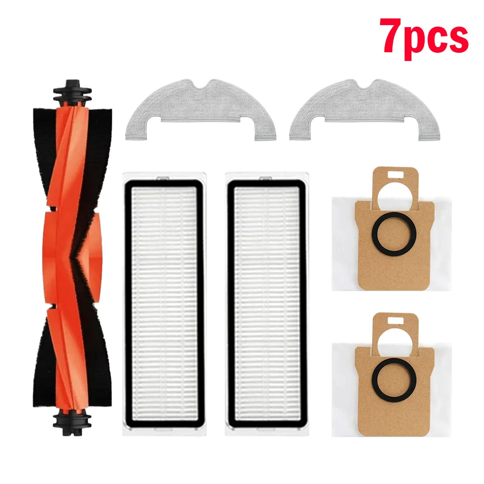 For Xiaomi Robot Vacuum X10 Robot Vacuum Cleaner Parts Replacement Main Side Brush Hepa Filter Mop Cloth Dust Bag Accessories