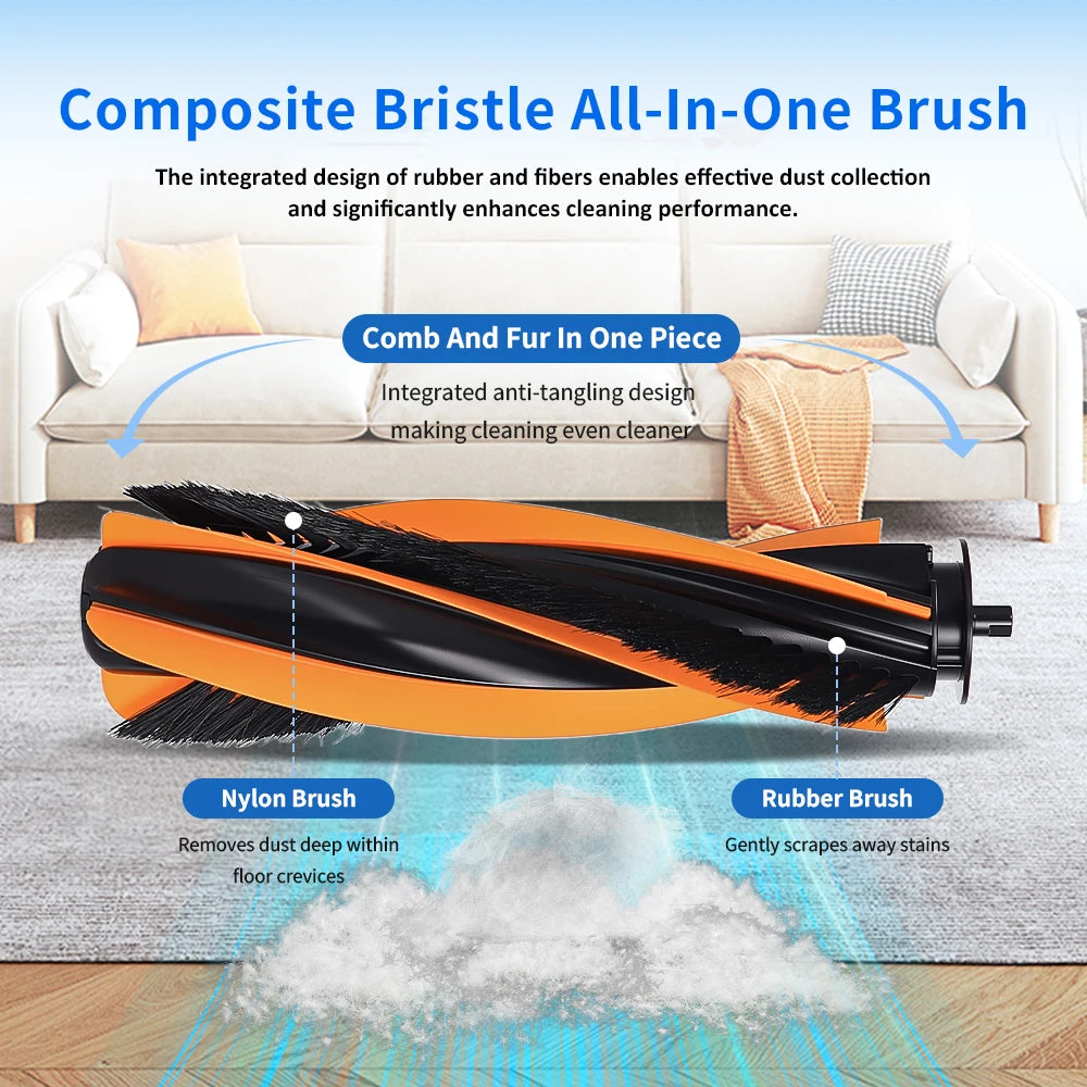 Main Brush For JONR P20 PRO/T5 Pro/For Midea V12 Pro Sweepin