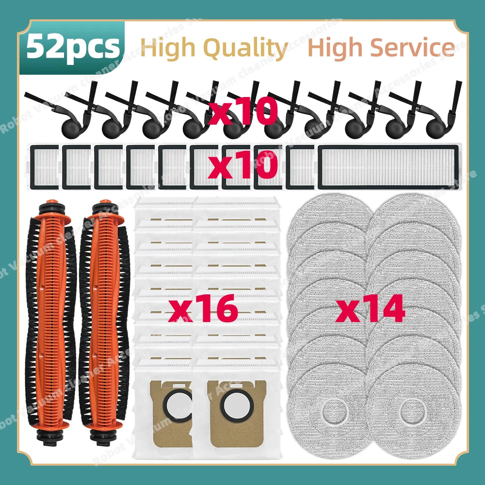 Fit For Xiaomi Robot Vacuum 5 / OV31GL Xiaomi Robot Vacuum 5 Pro / OV21GL Replacement Parts Main Side Brush Filter Mop Cloth