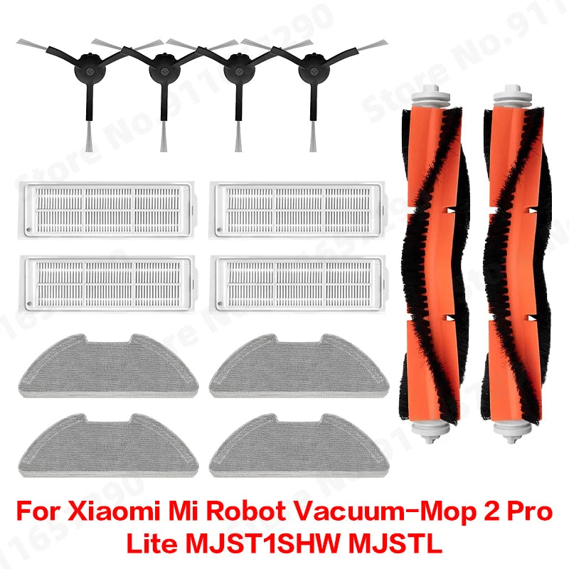For Xiaomi Mi Robot Vacuum-Mop 2 Pro/Lite MJST1SHW MJSTL Side Main Brush Water Tank Dust Box Mop Cloth HEPA Filter Accessories