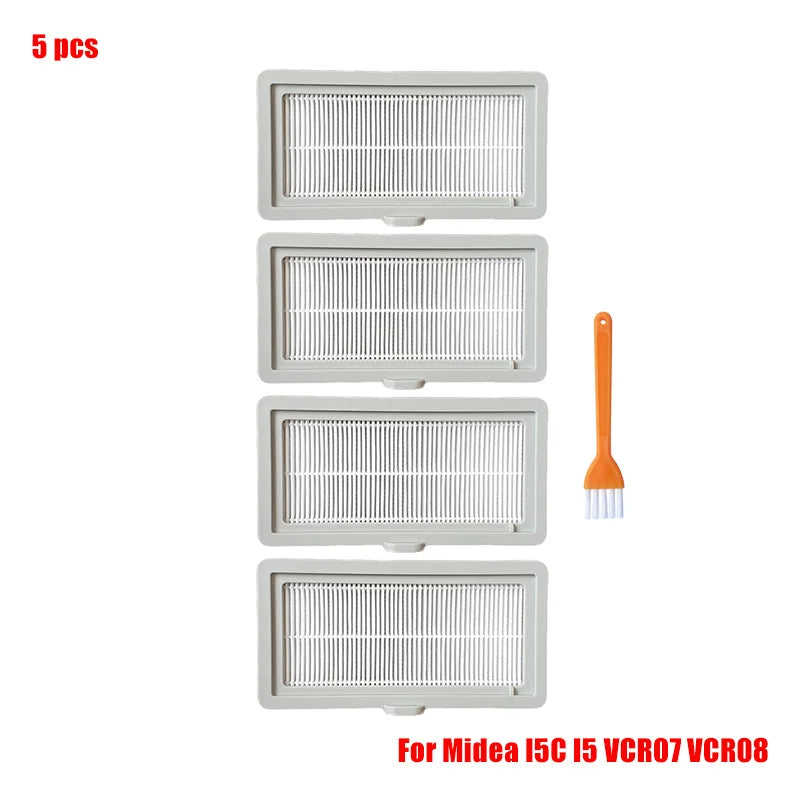 For Midea I5 I5C VCR07 VCR08 Robot Vacuum Cleaner Midea I5C Spare Parts Roller Brush Mop Bracket Dust Box Water Tank Accessories