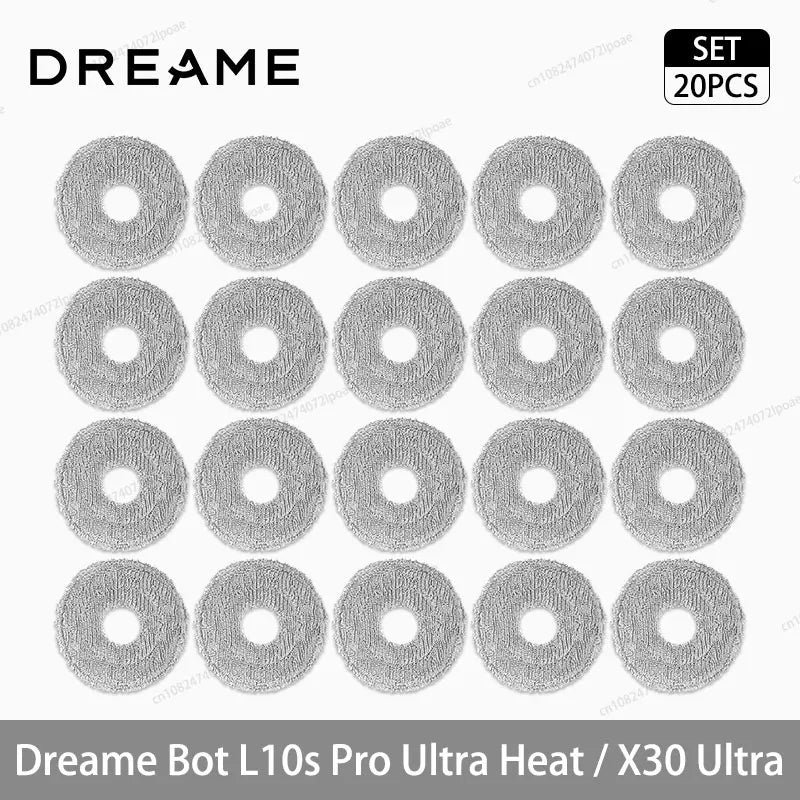 Dreame L10s Pro Ultra Heat / X30 Ultra Robot Vacuum Cleaner Accessories Main Side Brush Mop Cloth Hepa Filter Dust Bag Spare