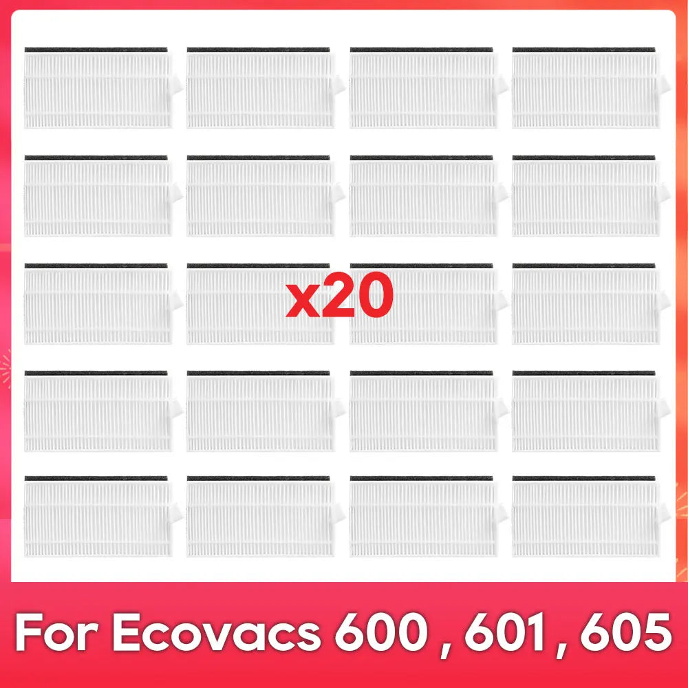 Fit For ( Ecovacs DEEBOT 600 DO3G 601 605 ) Robot Vacuums Roller Side Brush Cover Filter Replacement Spare Part Accessory