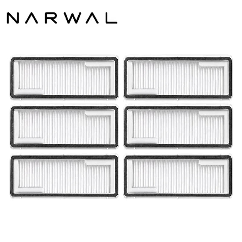Narwal Freo X Ultra / J4 / J4 Lite Robot Vacuum Spare Parts Main Side Brushes Mop Cloths HEPA Filters Accessories