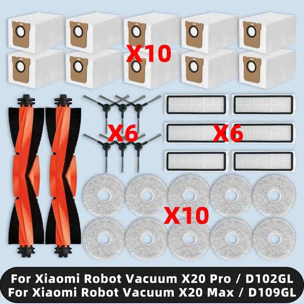 Compatible For Xiaomi Robot Vacuum X20 Pro / X20 Max / D102G