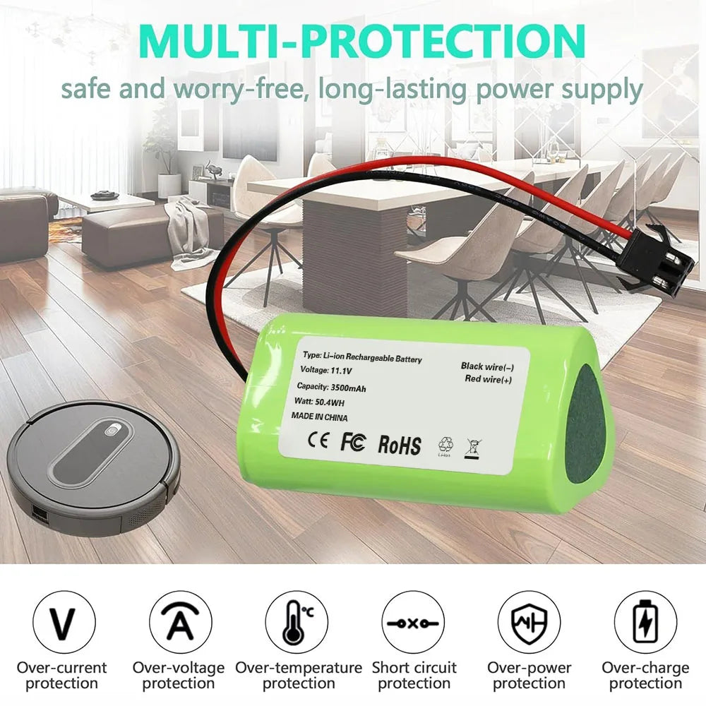 Replacement Battery for Vactidy T6 T7 T8 Robot Vacuum Cleane