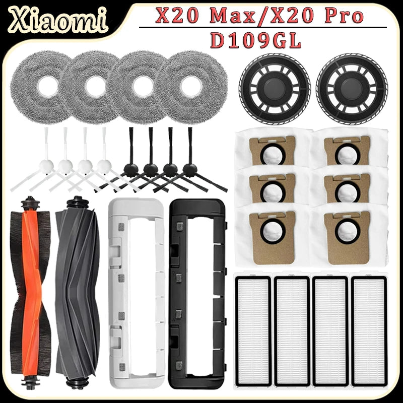 For Xiaomi X20 Max/X20 Pro/D109GL Robot Vacuum Accessories H