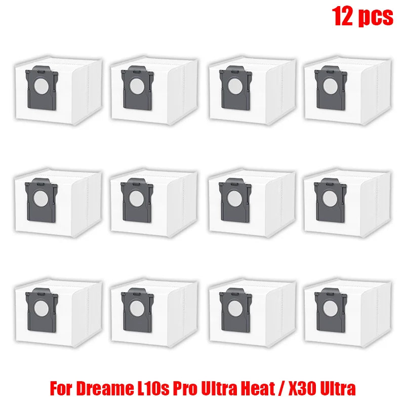 Dreame L10s Pro Ultra Heat / X30 Ultra Robot Vacuum Cleaner Parts Main Side Brush Mop Cloth Hepa Filter Dust Bag Accessories