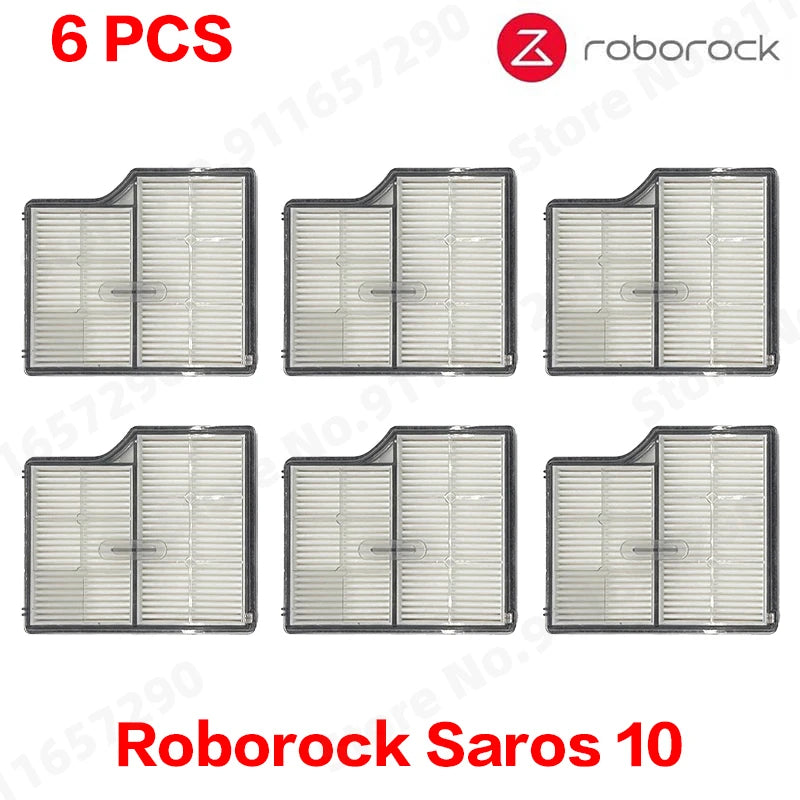 Roborock Saros 10 Accessories Main Roller Side Brush Hepa Filter Mop Cloth Dust Bag Robot Vacuum Cleaner Parts